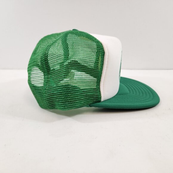 Overland Freight Lanes Trucker Hat Mesh Back Snapback Cap Size M/L White & Green - Picture 6 of 8